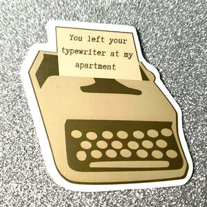 10/$10 Taylor Swift Waterproof Sticker Tortured Poets typewriter